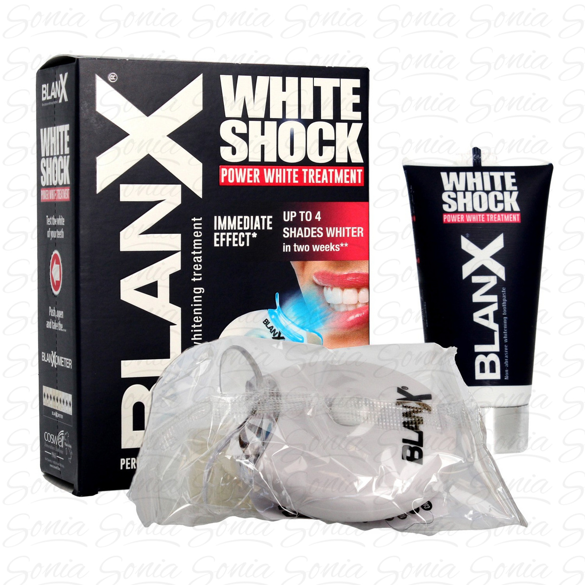 Blanx White Shock Intensywny System wybielający zęby (pasta 50ml+lampka led) 8017331055427