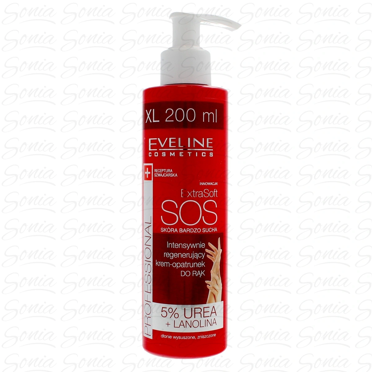 Eveline Extra Soft SOS Intensywnie regenerujący Krem-opatrunek do rąk  200ml 5901761983883
