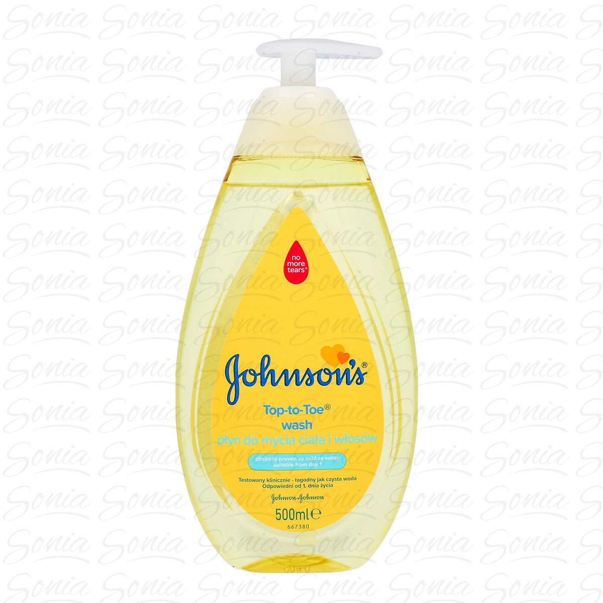 Johnson's Baby Top-To-Toe Płyn do mycia ciała i włosów dla dzieci  500ml 3574669909952