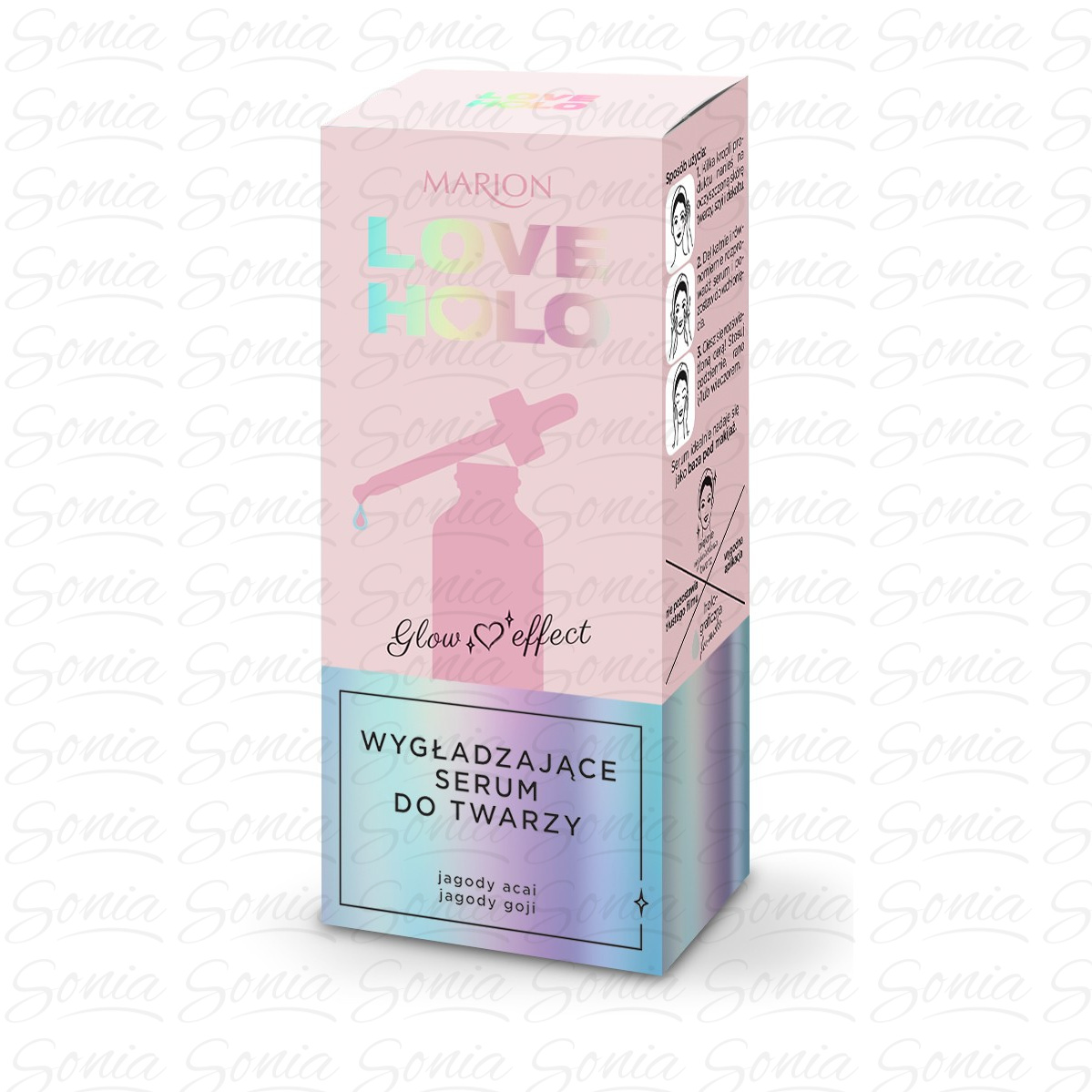Marion Love Holo Serum do twarzy wygładzające Glow Effect  20ml 5902853014027