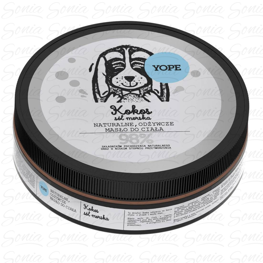 YOPE Naturalne Masło do ciała odżywcze Kokos i Sól Morska  200ml 5900168902374