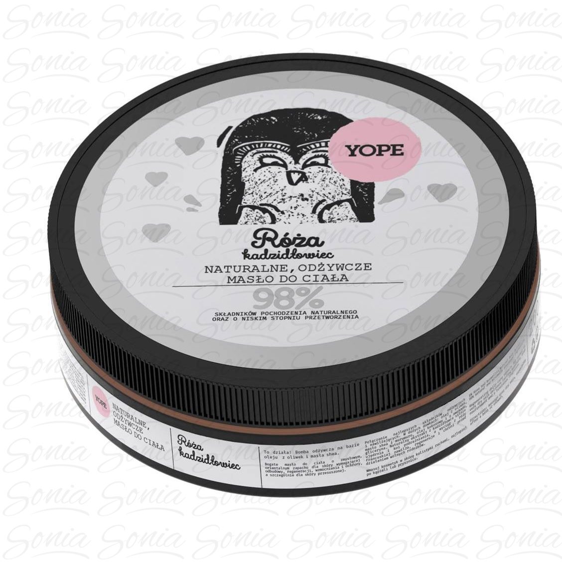 YOPE Naturalne Masło do ciała odżywcze Róża i Kadzidłowiec  200ml 5900168902350