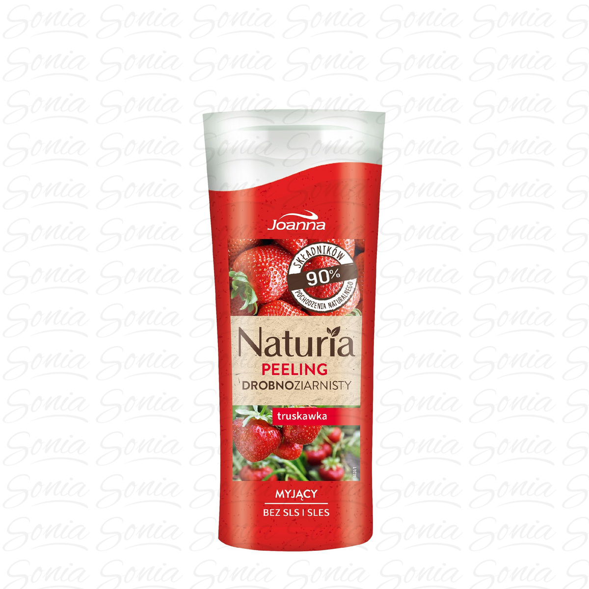 Joanna Naturia Peeling do ciała drobnoziarnisty Truskawka  100g 5901018018542
