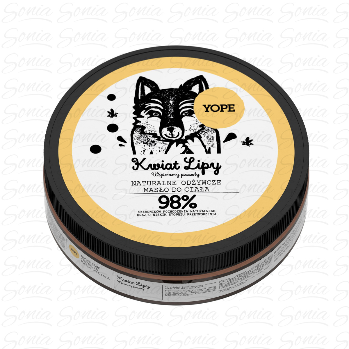 YOPE Naturalne odżywcze Masło do ciała Kwiat Lipy 200 ml. 5900168902619