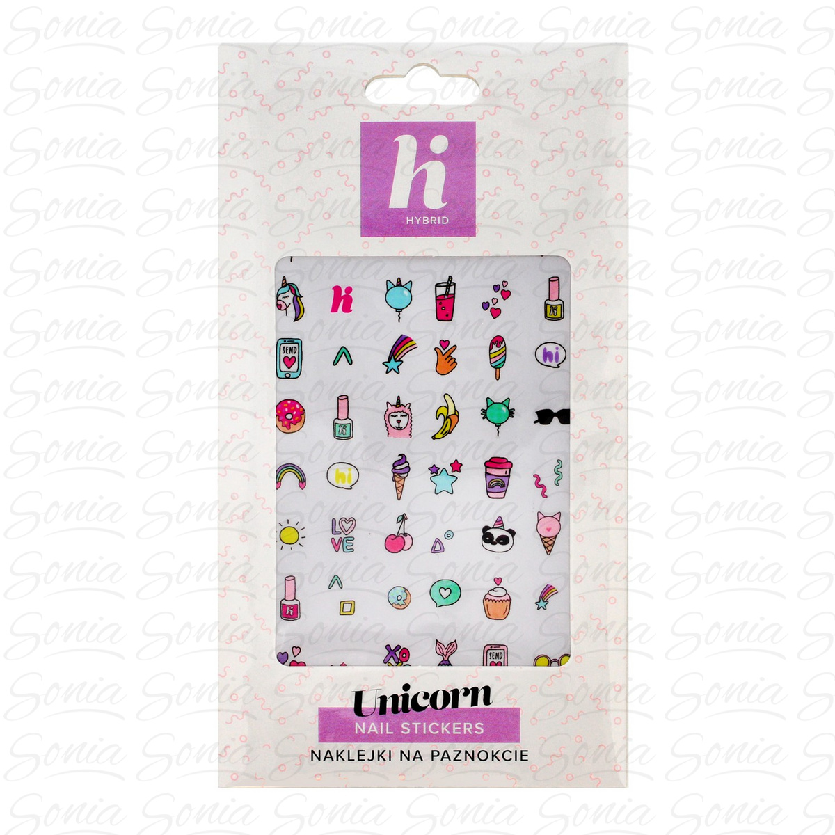 Hi Hybrid Naklejki na paznokcie Unicorn  1szt 5902751424751