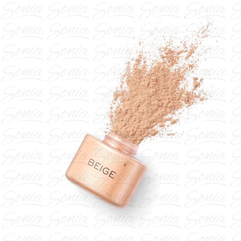 Makeup Revolution Puder sypki,  Loose Baking Powder Beige, 32 g 5057566078115