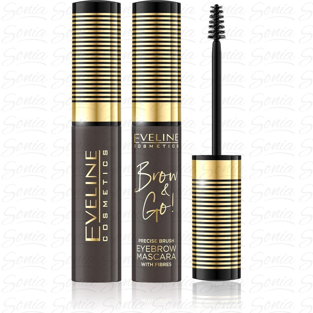 Eveline Brow & Go Tusz do stylizacji brwi nr 02 Dark  6ml 5901761997590