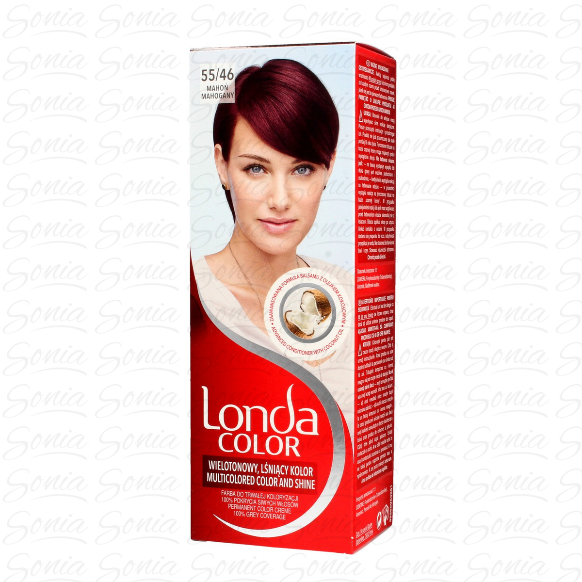 Londacolor Cream Farba do włosów nr 55/46 mahoń  1op. 3614229356854