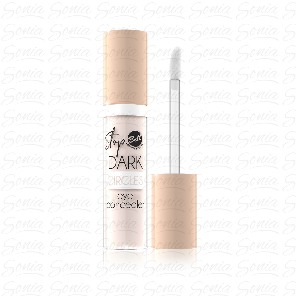 Bell Korektor rozświetlający pod oczy w płynie Stop Dark Circles nr 01 Soft Porcelain  1szt 5902082532552