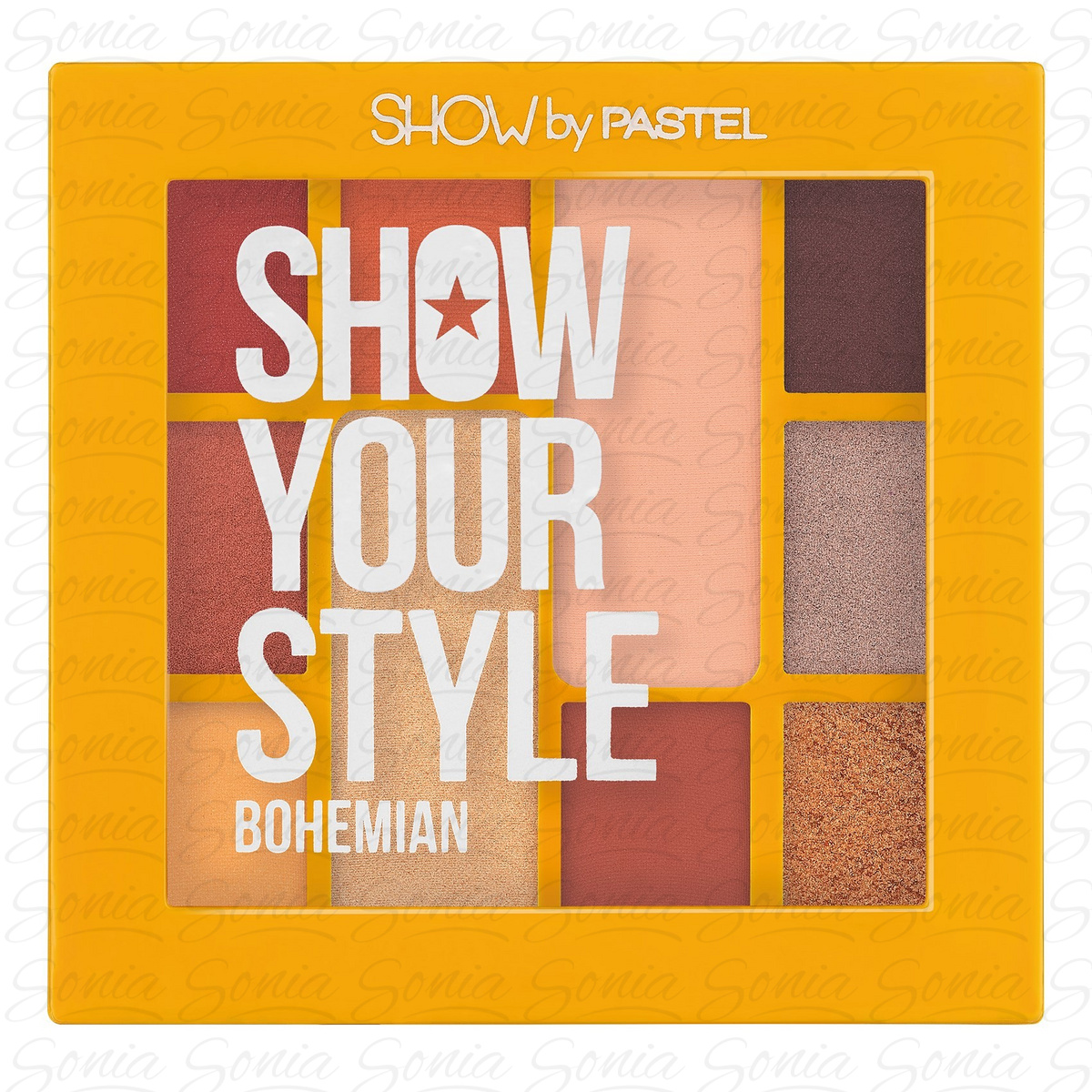 PASTEL Show By Pastel Paleta cieni do powiek Show Your Style Bohemian (10)  1szt 8690644104619