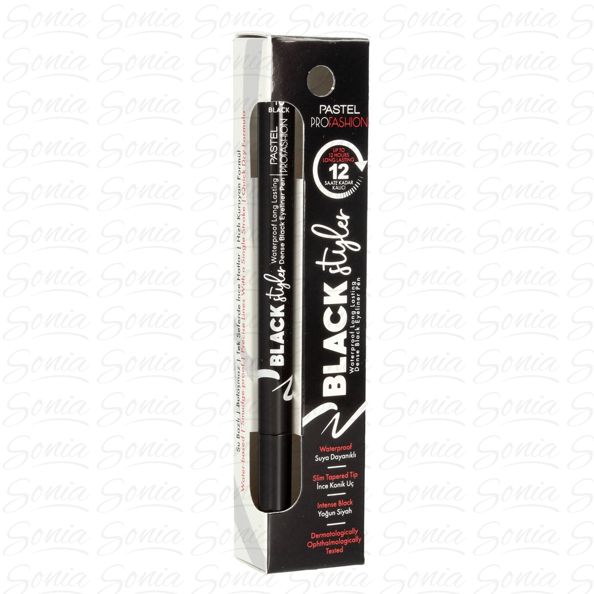 PASTEL Pro Fashion Black Styler Eyeliner w pisaku czarny 1.1ml 8690644169106