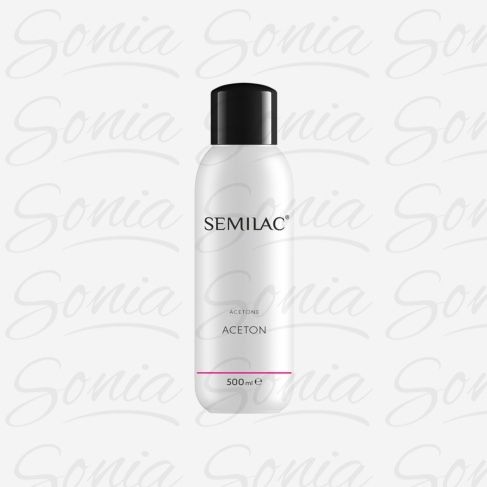 SEMILAC Aceton do zmywania lakieru hybrydowego 500ml 5901867970015