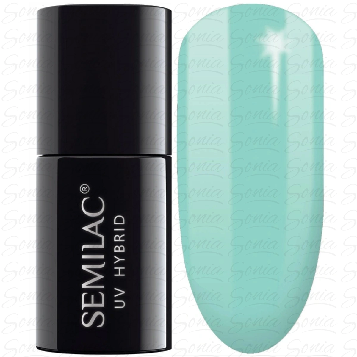 SEMILAC Lakier hybrydowy 022 Mint - 7 ml 5901867973108