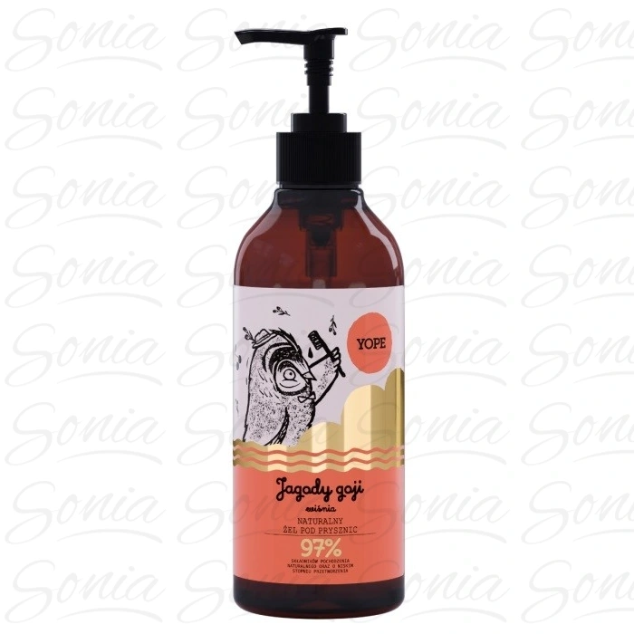 YOPE Żel pod prysznic JAGODY GOJI i WIŚNIA 400ml 5900168907263