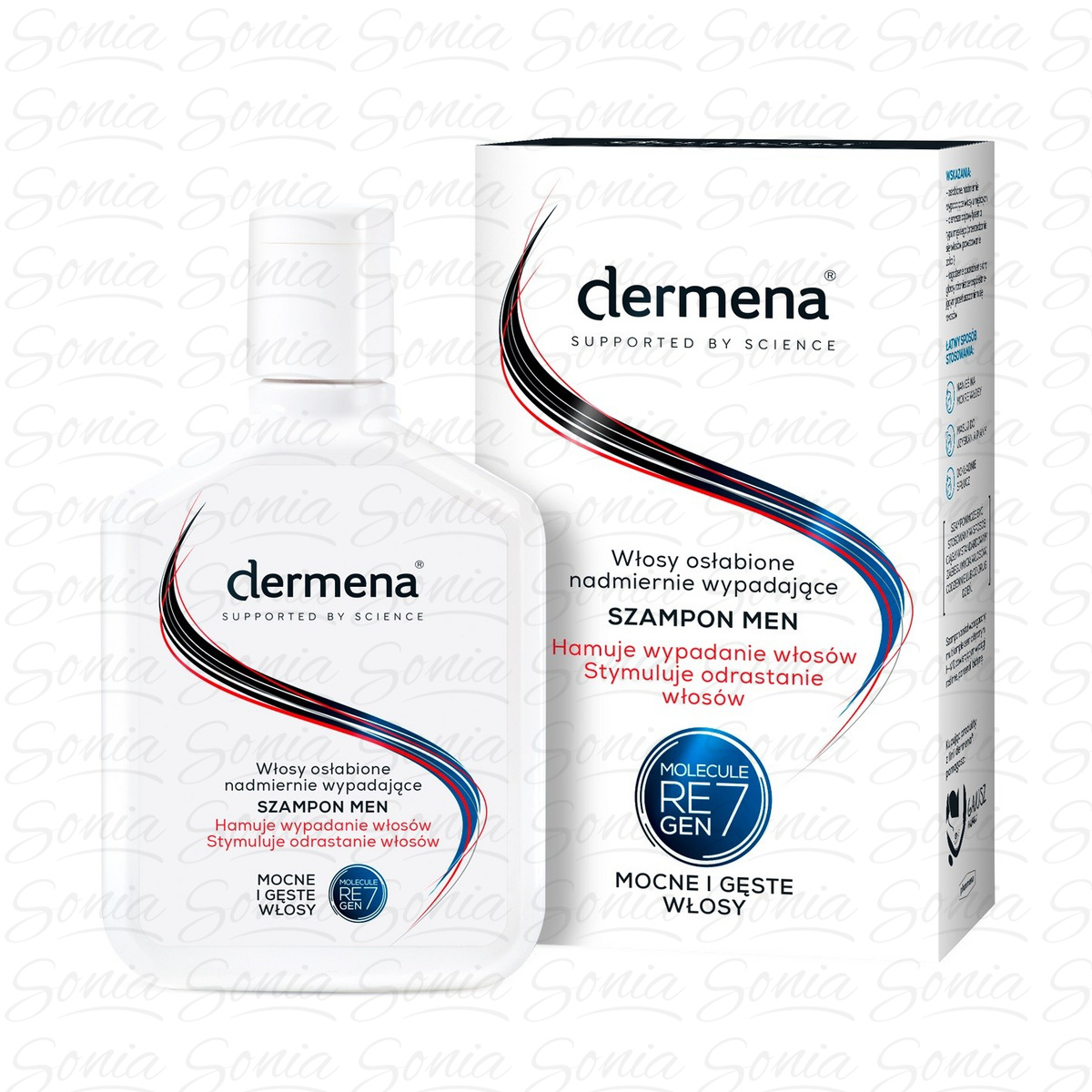 Dermena Supported By Science Men Szampon hamujący wypadanie włosów 200ml 5906340469512