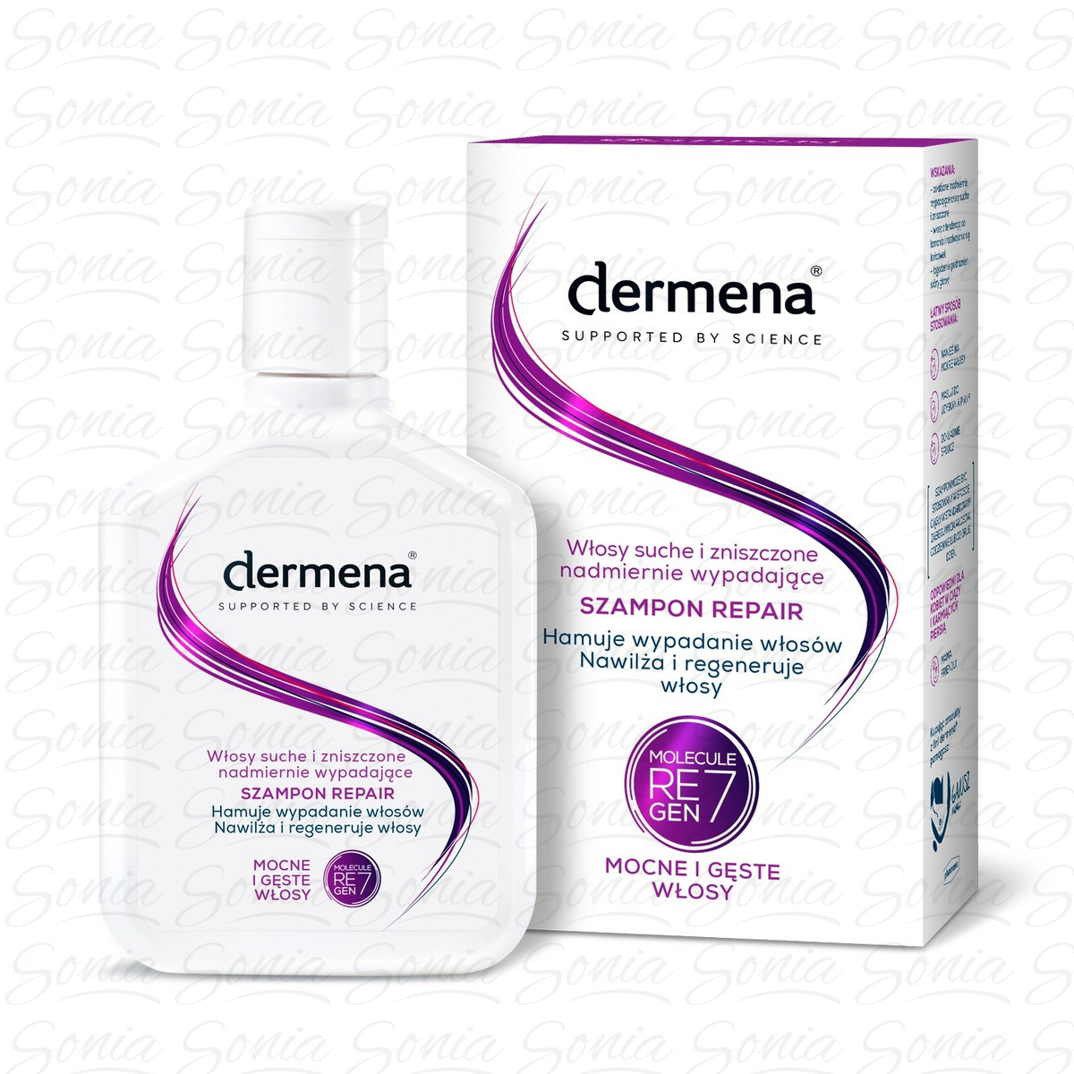 Dermena Supported By Science Szampon Repair do włosów suchych,zniszczonych i wypadających 200m 5906340469499