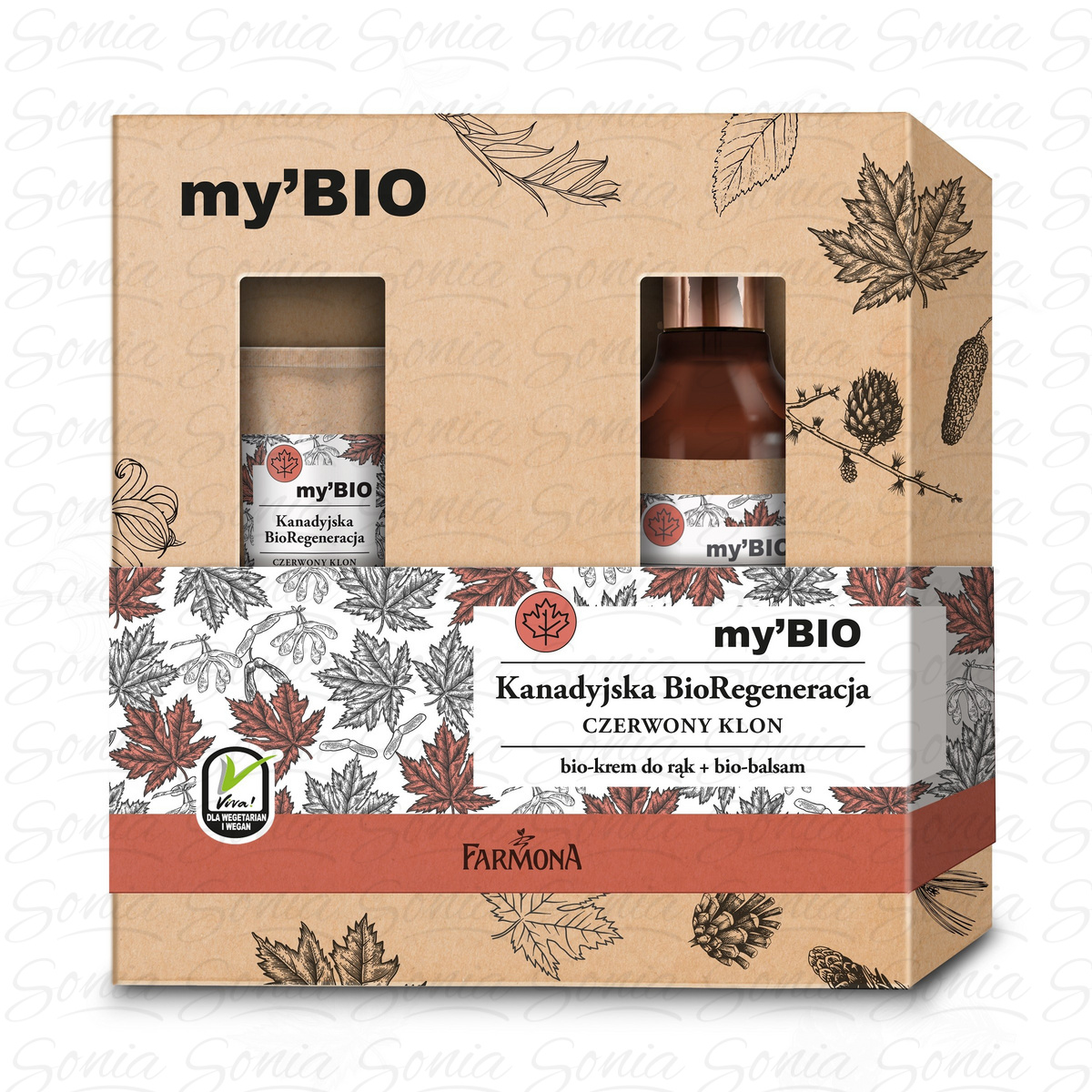 Farmona my'BIO Zestaw prezentowy Kanadyjska BioRegeneracja (krem do rąk 100ml+balsam do ciała 400ml) 5900117010839