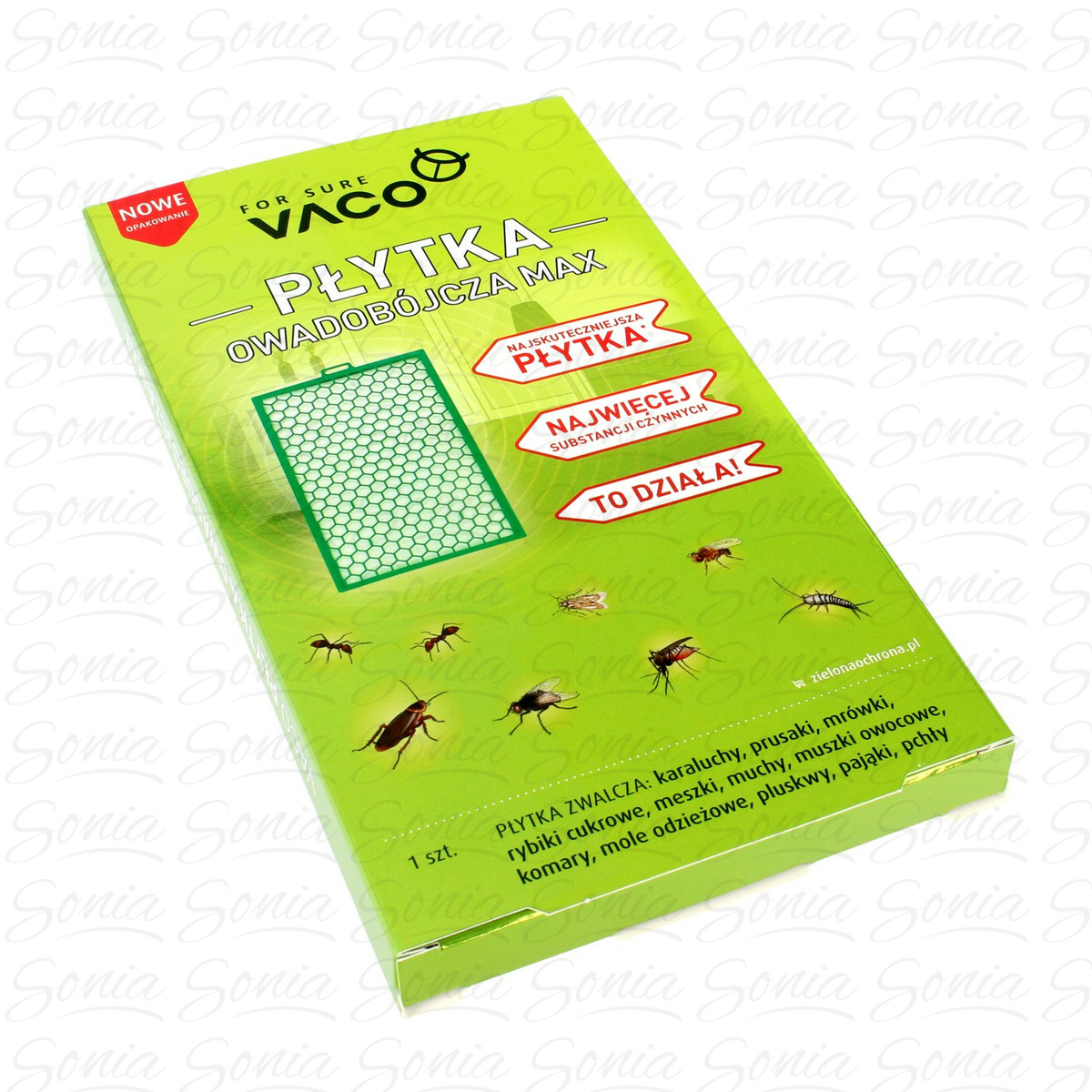 VACO MAX Płytka owadobójcza 1szt 5907596406115