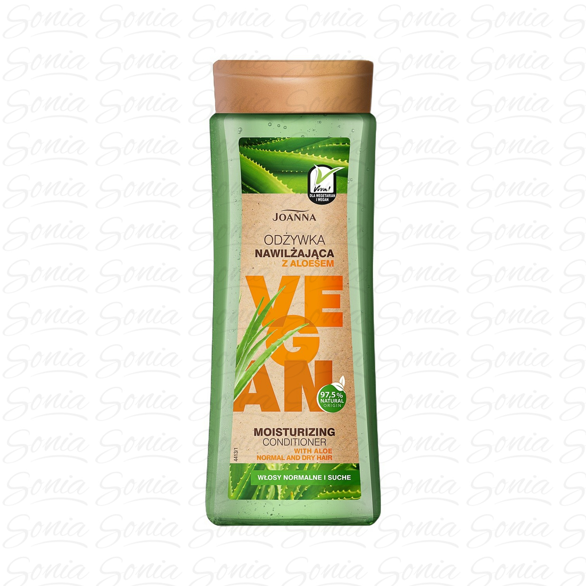 Joanna Vegan Odżywka do włosów nawilżająca Aloes - włosy normalne i suche 300g 5901018019310