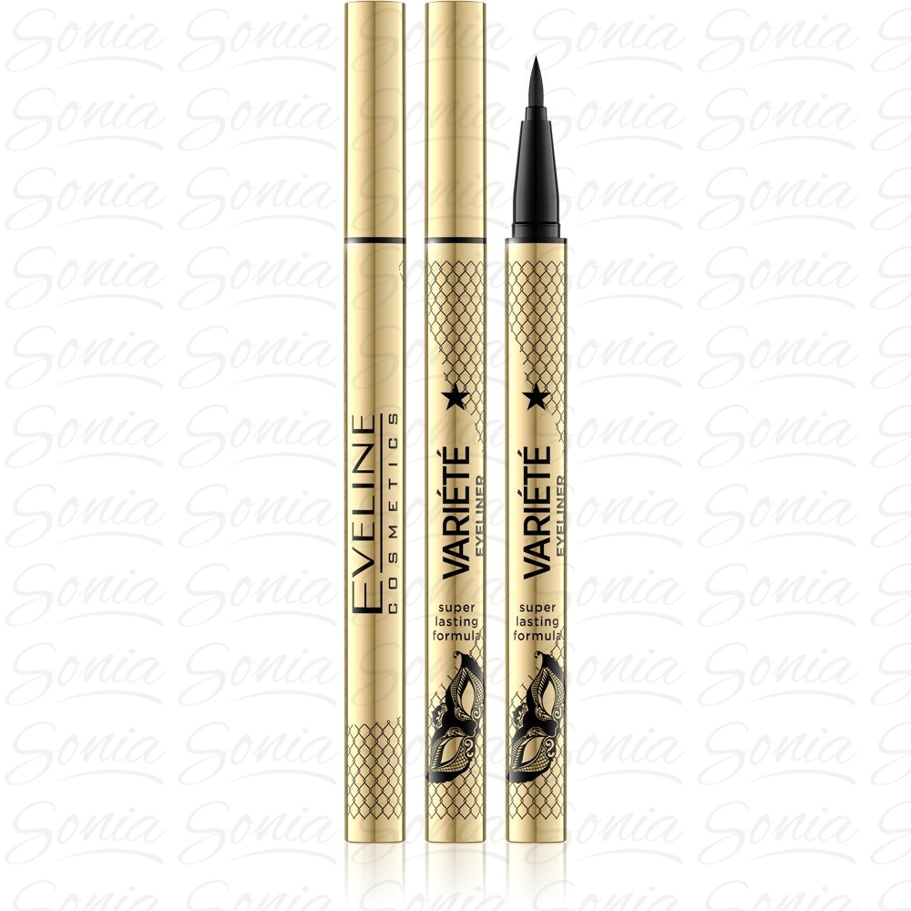 Eveline Eyeliner wodoodporny w pisaku Variete - czarny 1szt 5903416017875
