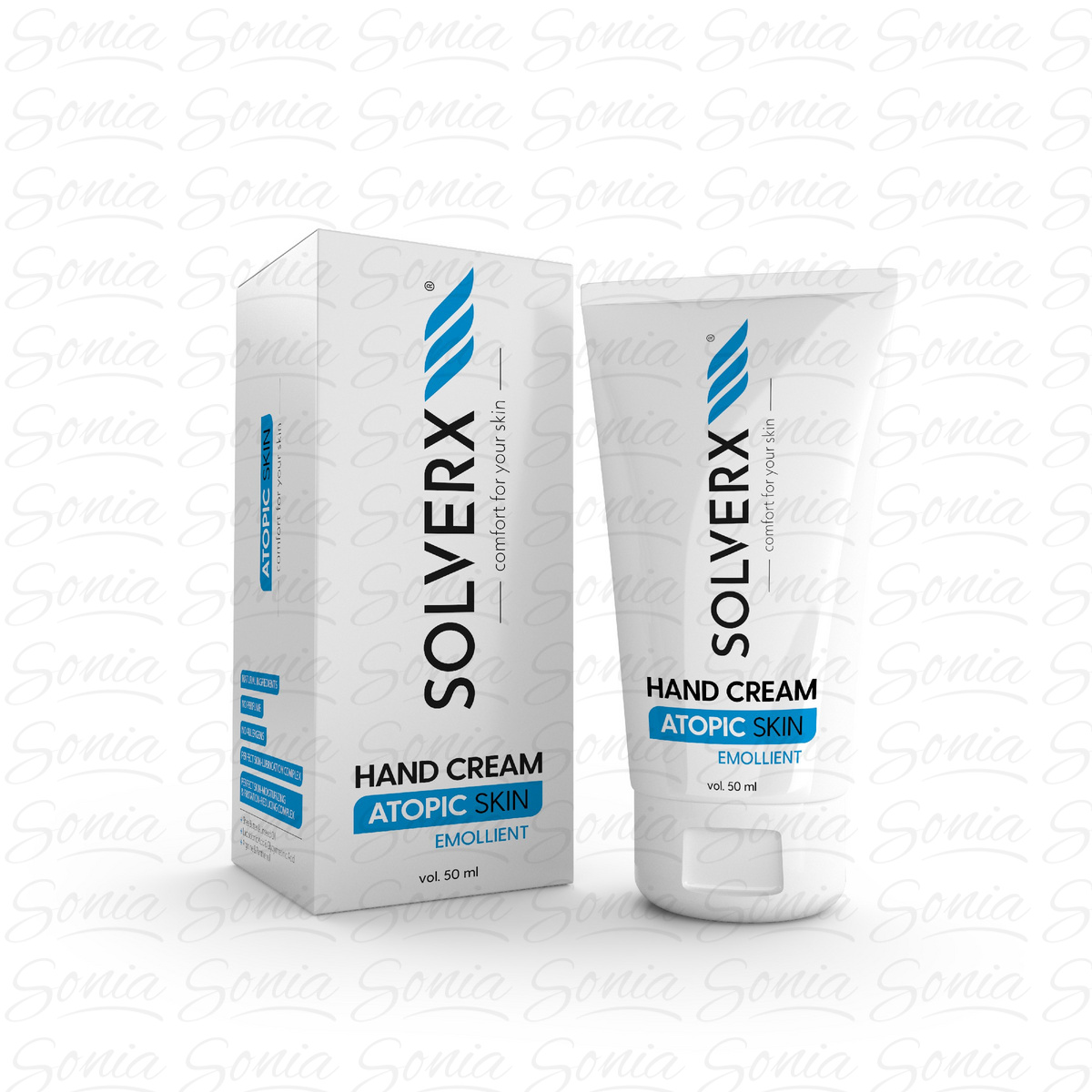 SOLVERX Atopic Skin Krem do rąk - emolient  50ml 5907479380112