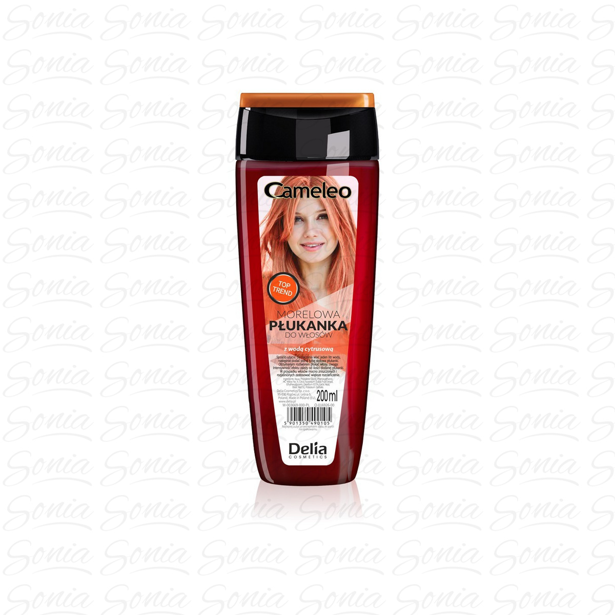 Delia Płukanka do włosów z wodą kwiatową Cameleo, 200 ml 5901350490105