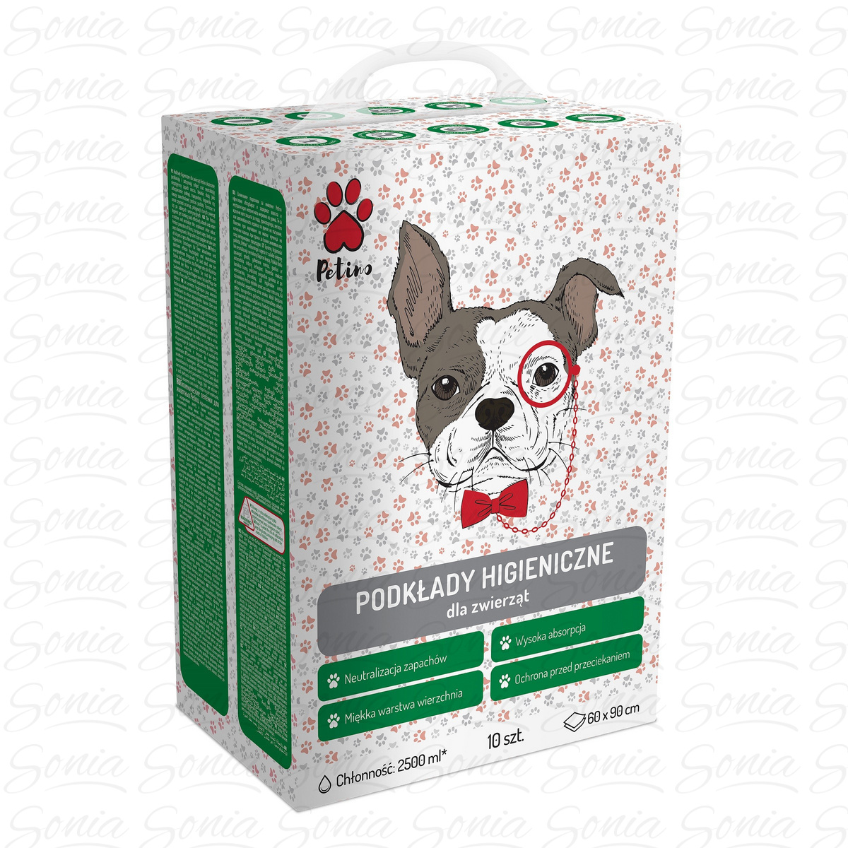 PETINO Podkłady higieniczne dla zwierząt 60x90cm  1op.-10szt. 5900095031741