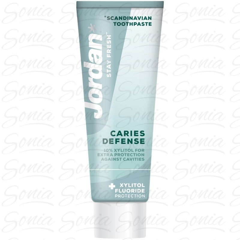Jordan Stay Fresh Pasta do zębów Caries Defense  75ml - tubka 7046110031131