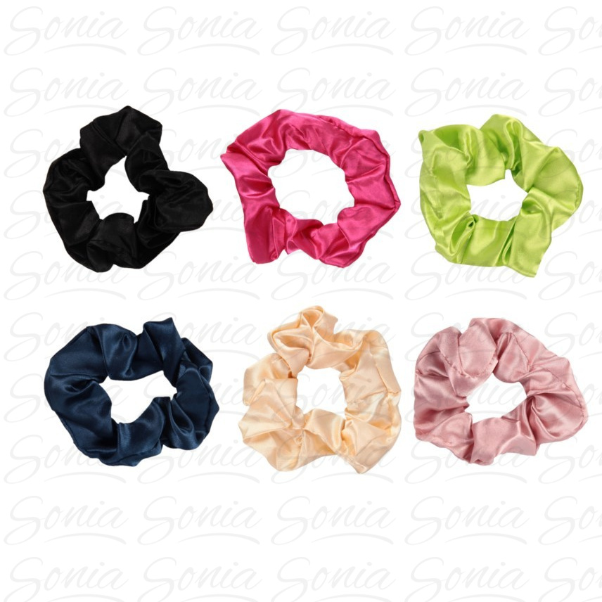 DONEGAL Gumka do włosów scrunchie satynowa 1szt 5907549256743