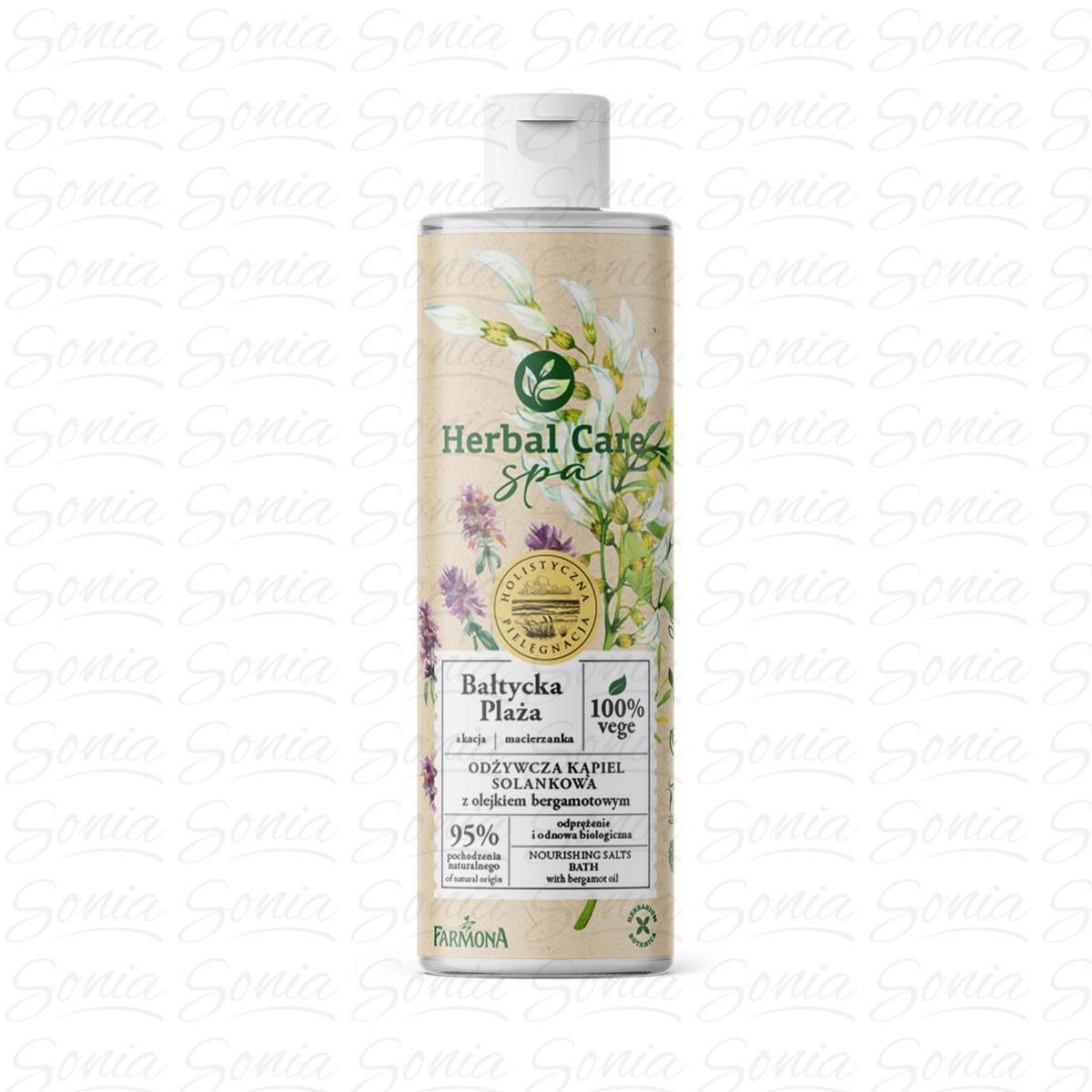 Farmona Herbal Care Spa Odżywcza Kąpiel solankowa z olejkiem bergamotowym Bałtycka Plaża 400ml 5900117975367