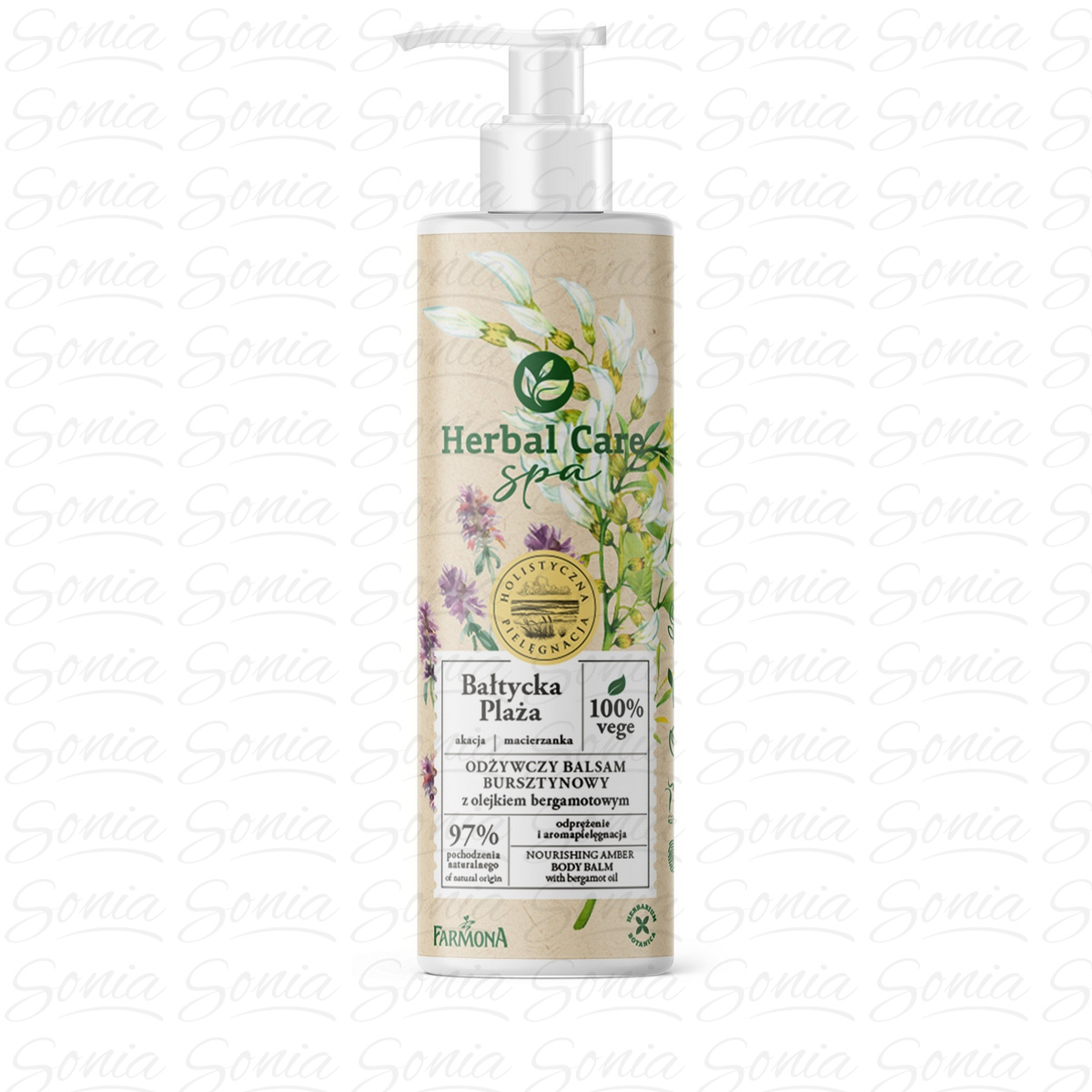 Farmona Herbal Care Spa Odżywczy Balsam bursztynowy Bałtycka Plaża 400ml 5900117975398