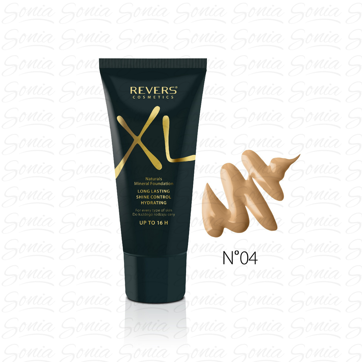 REVERS Podkład XL Natural Minerals 04  Honey 30ml 5902114882198
