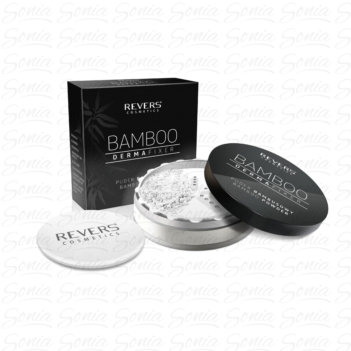 REVERS Puder Bambusowy do twarzy Bamboo Derma Fixer 8g 5902114880095