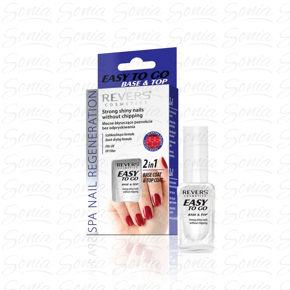 REVERS Baza i Top do paznokci 2w1 Easy To Go 10ml 5902815102786