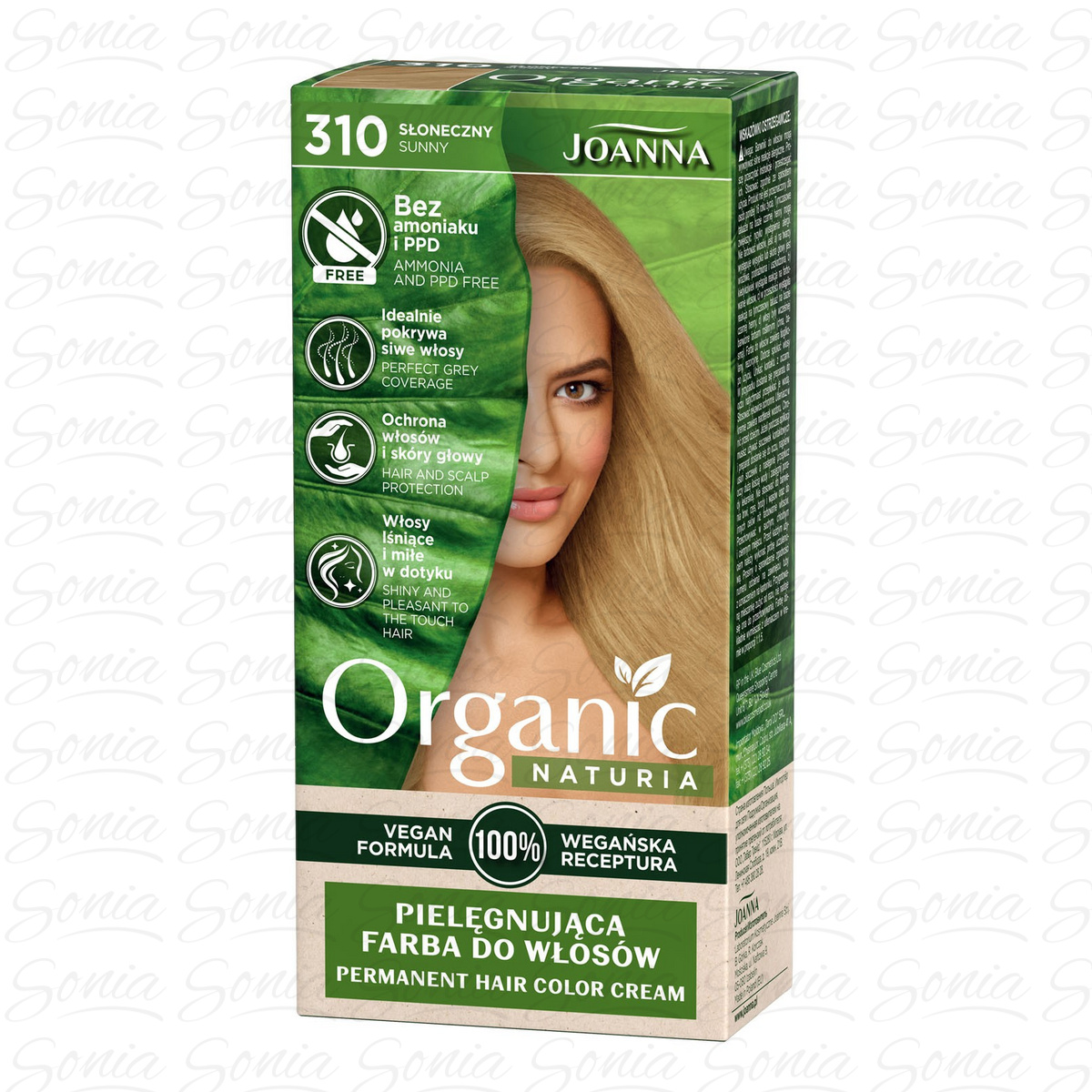 Joanna Naturia Vegan Pielęgnująca Farba do włosów nr 310 Słoneczny 1op. 5901018020187