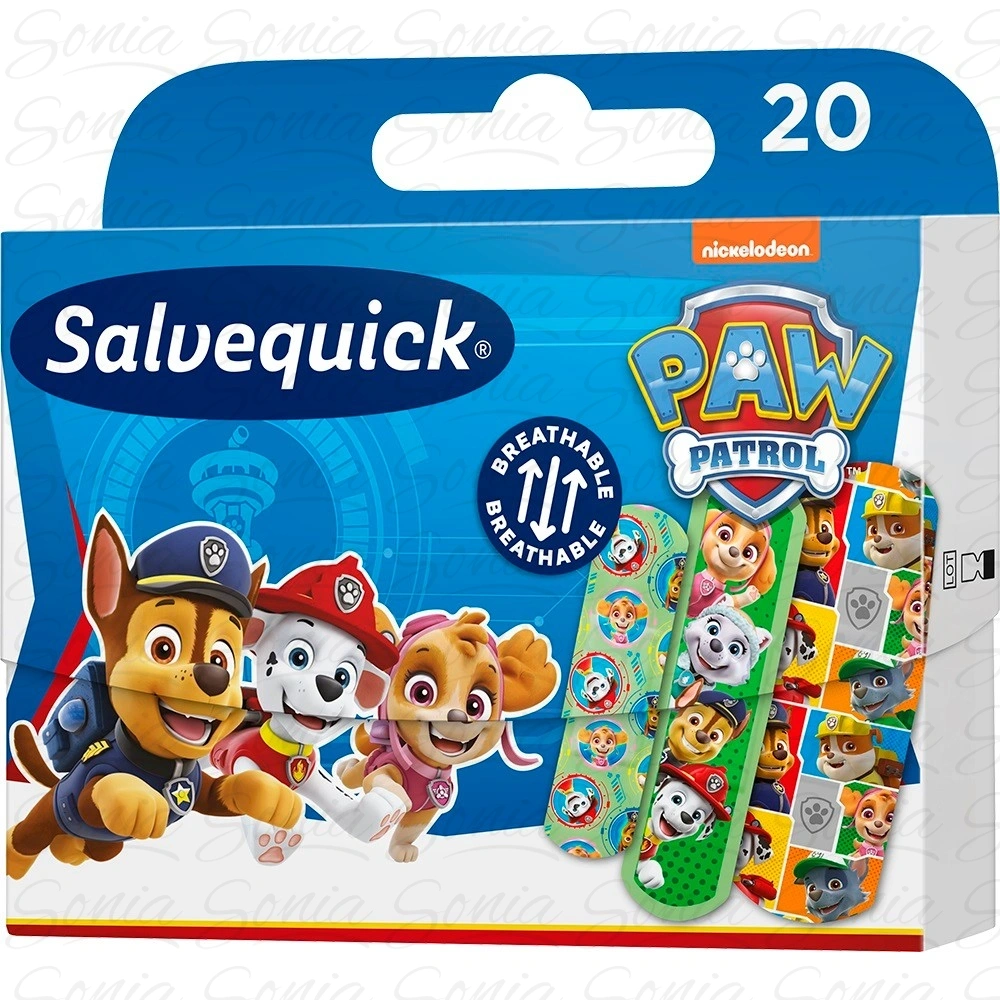Salvequick Plastry opatrunkowe dla dzieci Paw Patrol 1op.-20szt 7070866033941