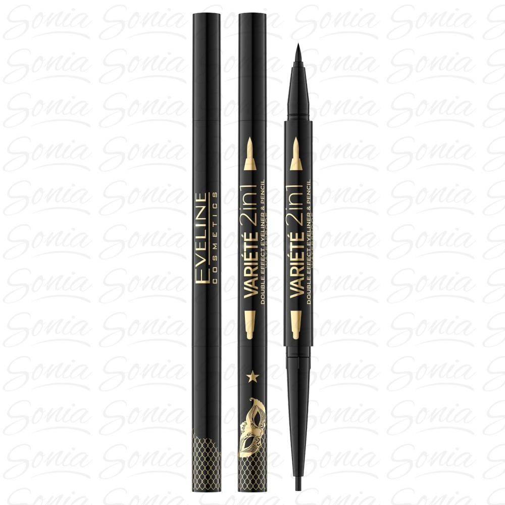 Eveline Variete Eyeliner Double Effect 2in1  1szt 5901761965773