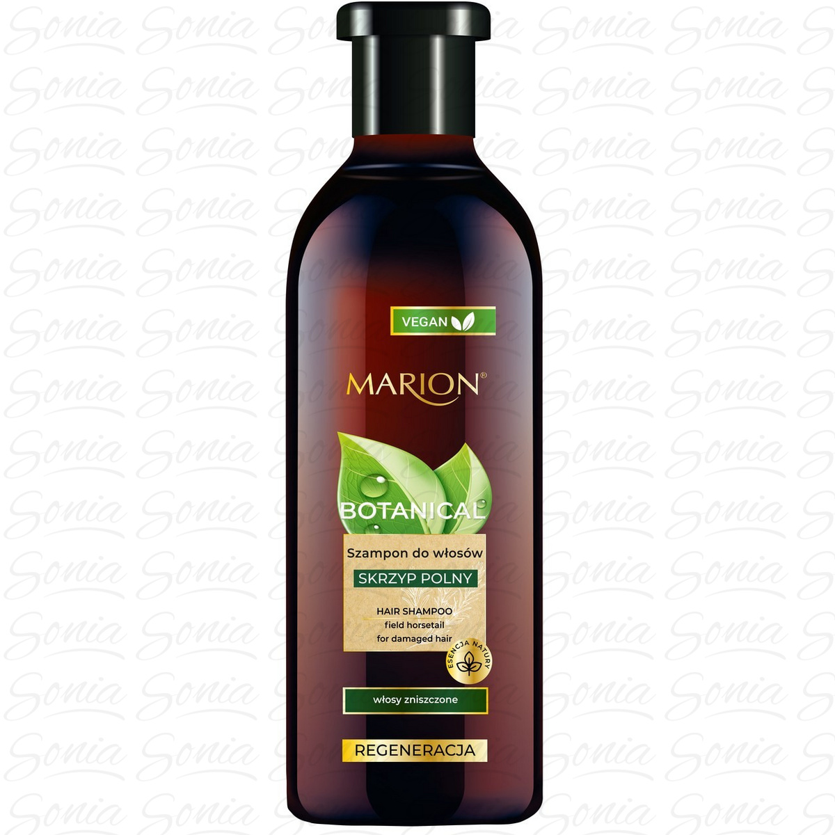 Marion Botanical Szampon do włosów regenerujący Skrzyp Polny - włosy zniszczone 400ml 5902853019800