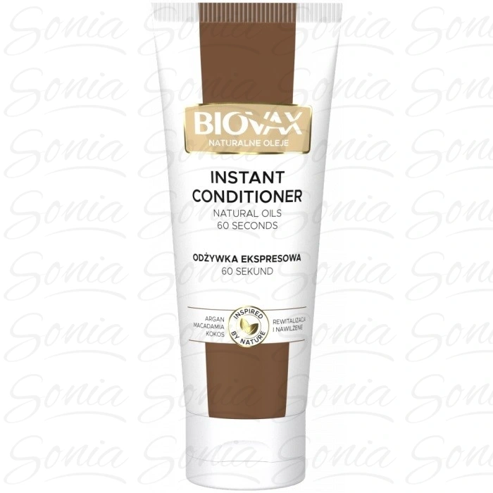 L'BIOTICA Biovax Hair Odżywka do włosów ekspresowa - Naturalne Oleje 200ml 5902596711917