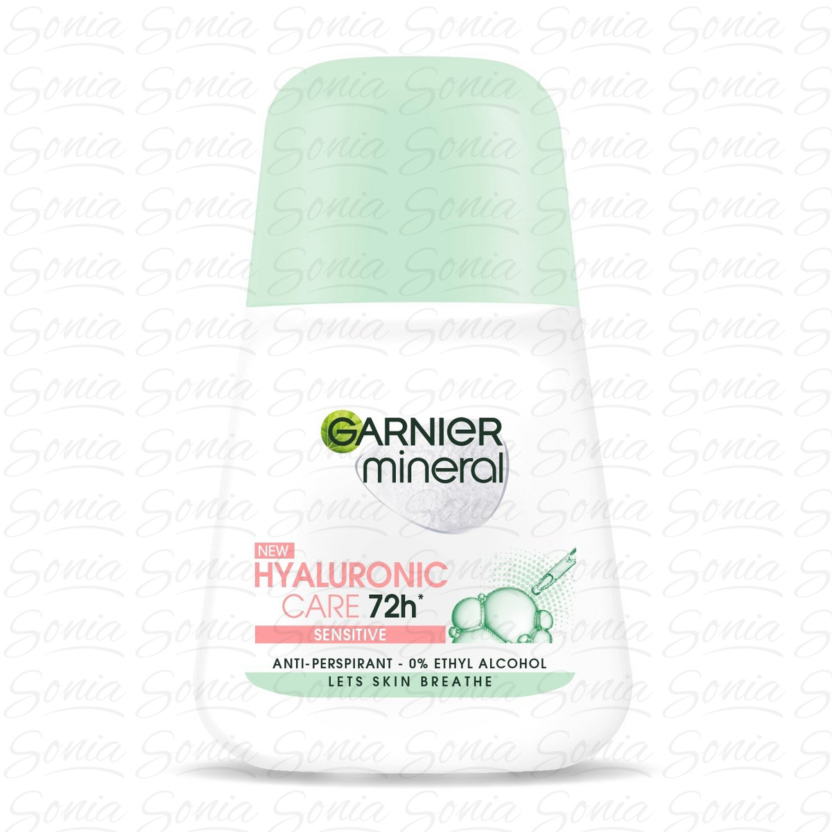 Garnier Mineral Dezodorant roll-on 72H Hyaluronic Care - Sensitive 50ml 3600542399333