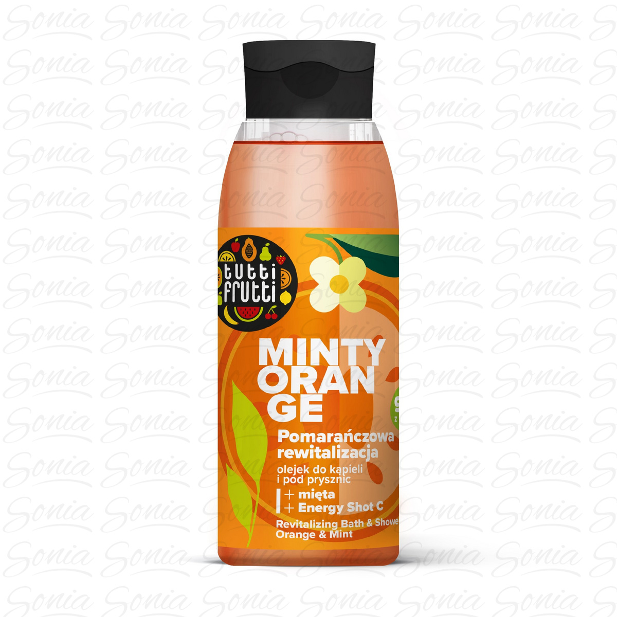 Farmona Tutti Frutti Minty Orange Olejek do kąpieli i pod prysznic Pomarańczowa Rewitalizacja 400ml 5900117976357