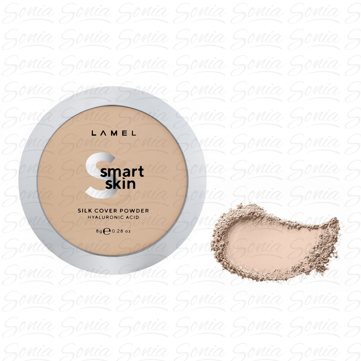 LAMEL Smart Skin Puder kompaktowy do twarzy Silk Cover nr 402  8g 5060586639105