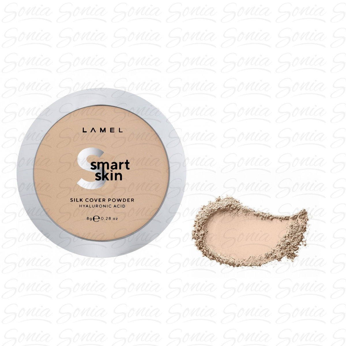 LAMEL Smart Skin Puder kompaktowy do twarzy Silk Cover nr 403  8g 5060586639129