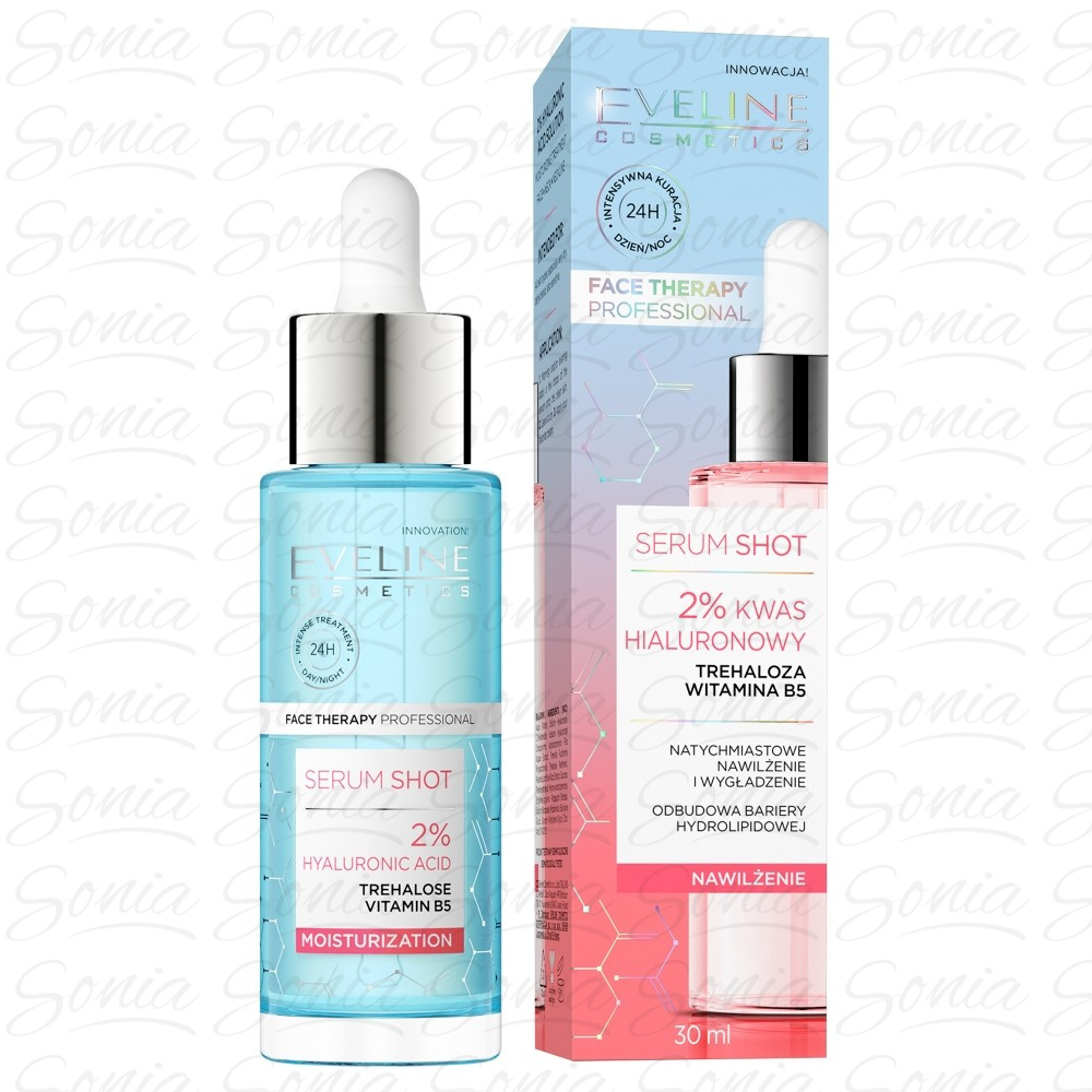 Eveline Face Therapy Professional Serum Shot Kuracja nawilżająca - 2% Kwas Hialuronowy  30ml 5903416039570
