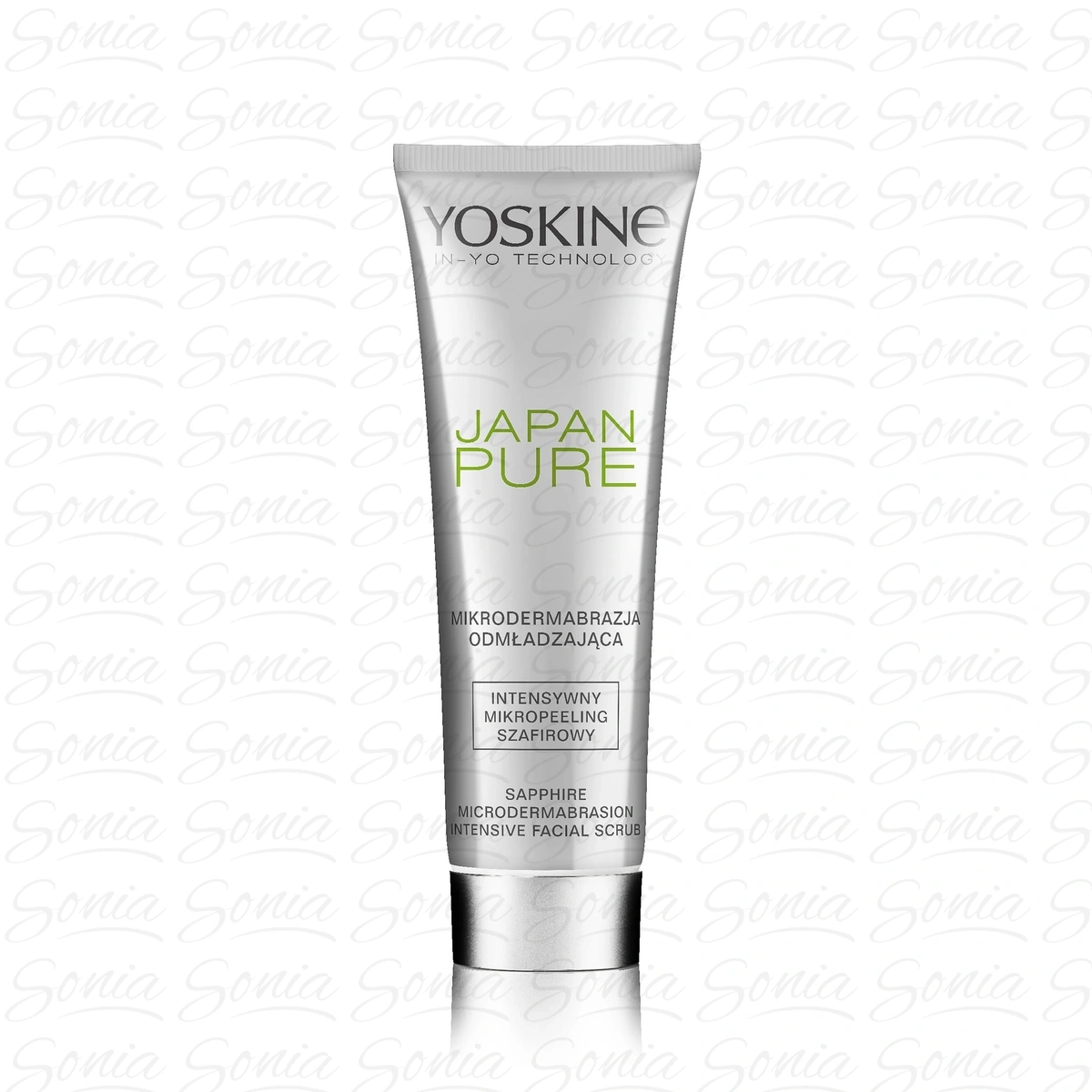 Yoskine Pure Intensywny Mikro Peeling szafirowy do twarzy - Mikrodermabrazja odmładzająca 75ml 5900525076939