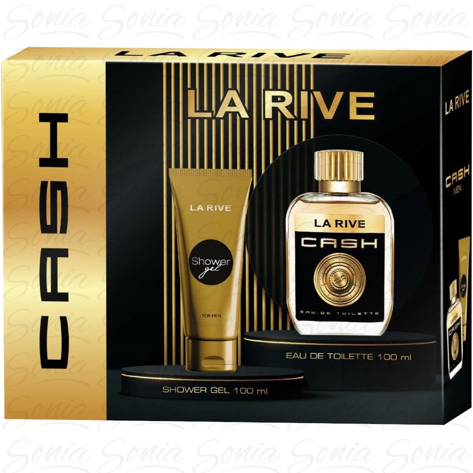 La Rive for Men Zestaw prezentowy Cash (woda toaletowa 100ml+żel pod prysznic 100ml) 5903719641753