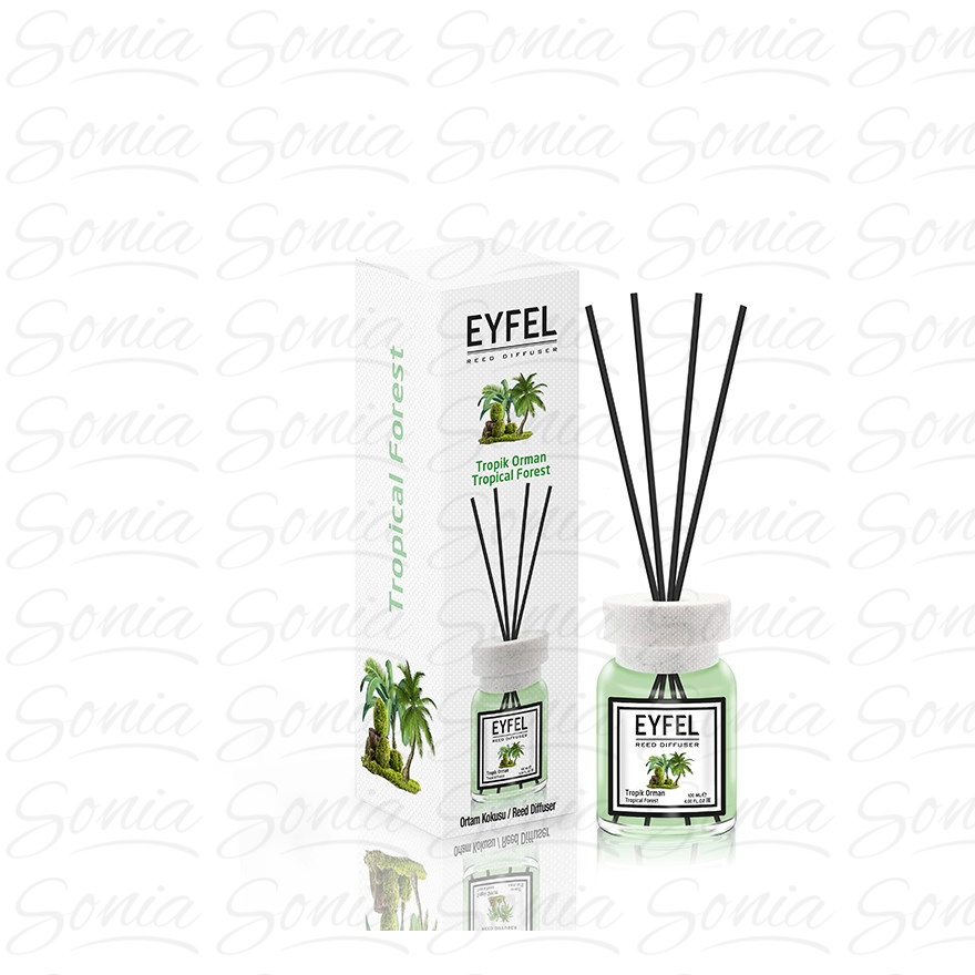 EYFEL Dyfuzor zapachowy z patyczkami - Tropical Forest 120ml 8681301012439
