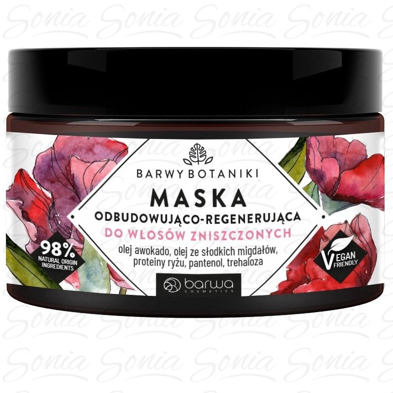 BARWA Barwy Botaniki Maska odbudowująco - regenerująca do włosów zniszczonych 220ml 5902305001759