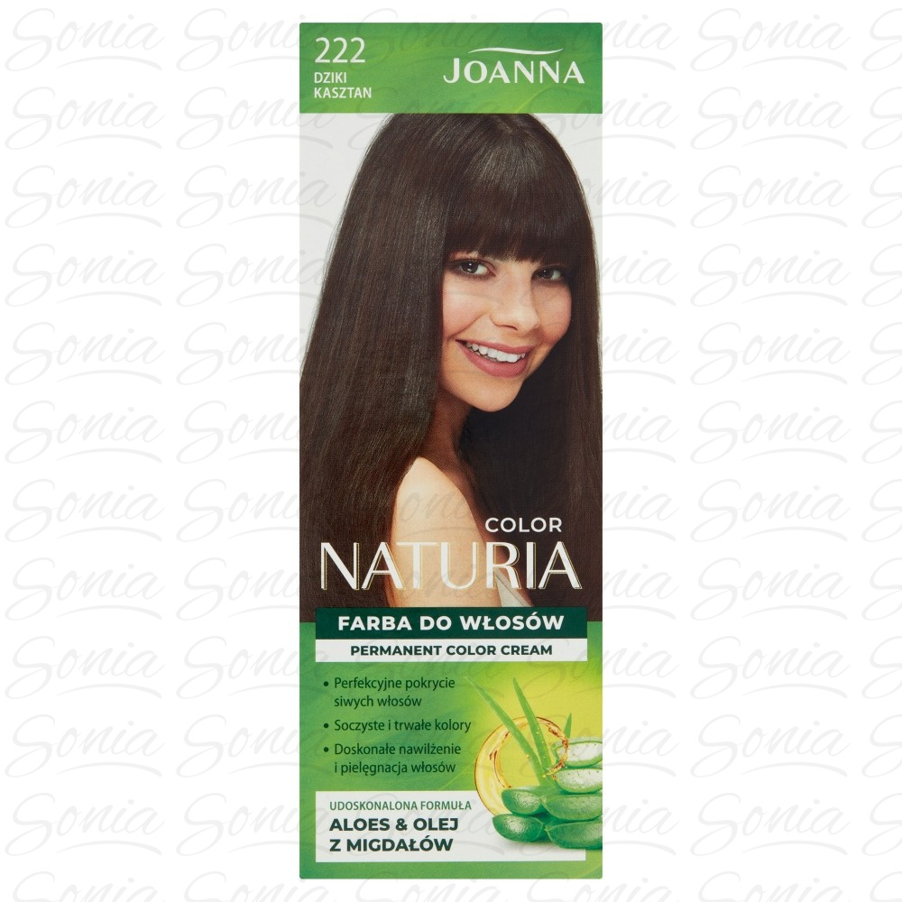 Joanna Naturia Color Farba do włosów nr 222 - Dziki Kasztan  1op. 5901018056131
