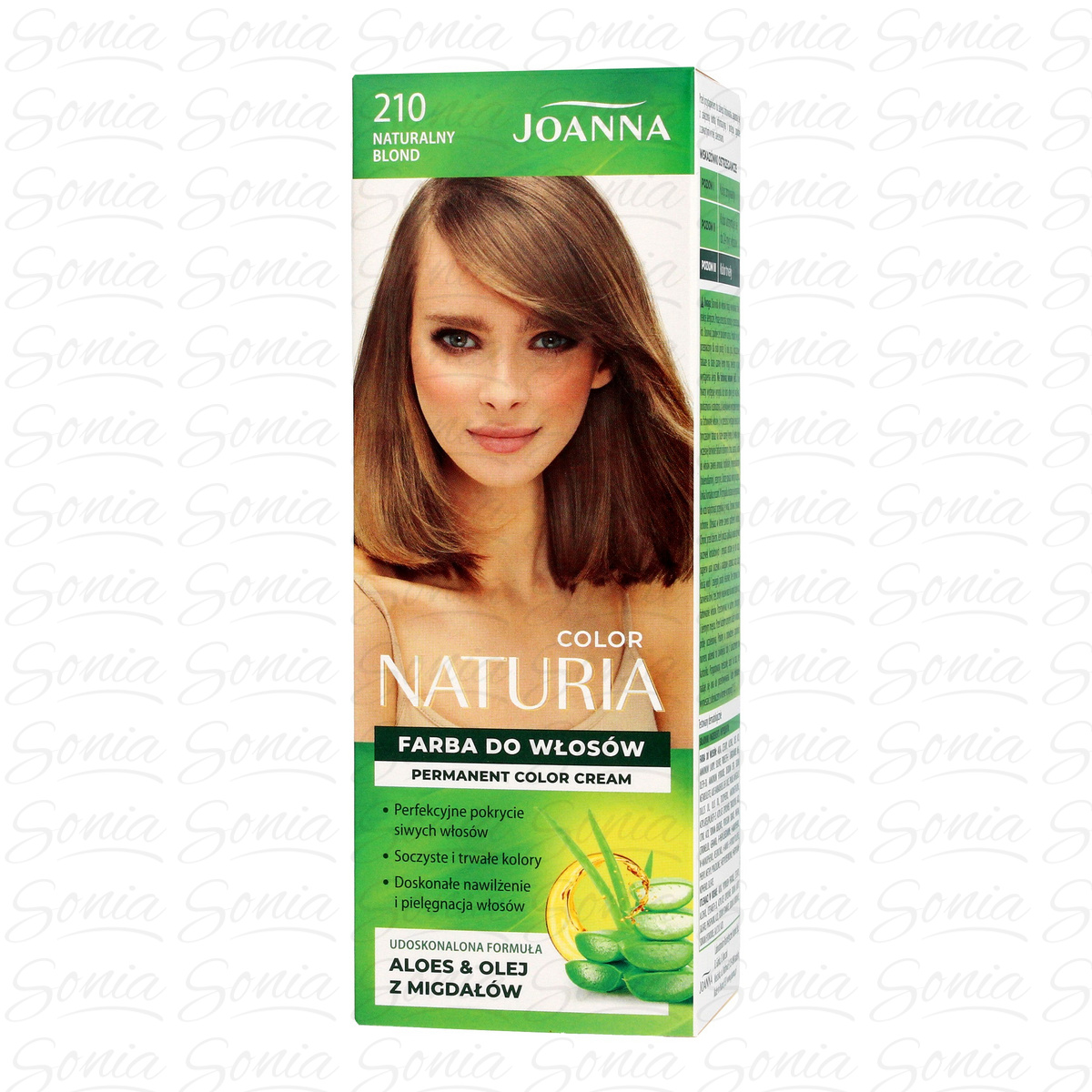 Joanna Naturia Color Farba do włosów nr 210 - Naturalny Blond  150g 5901018005023